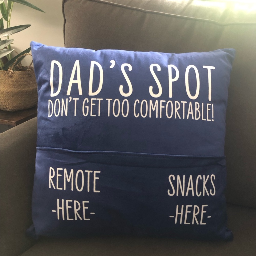 Dad’s Spot Decorative Pillow